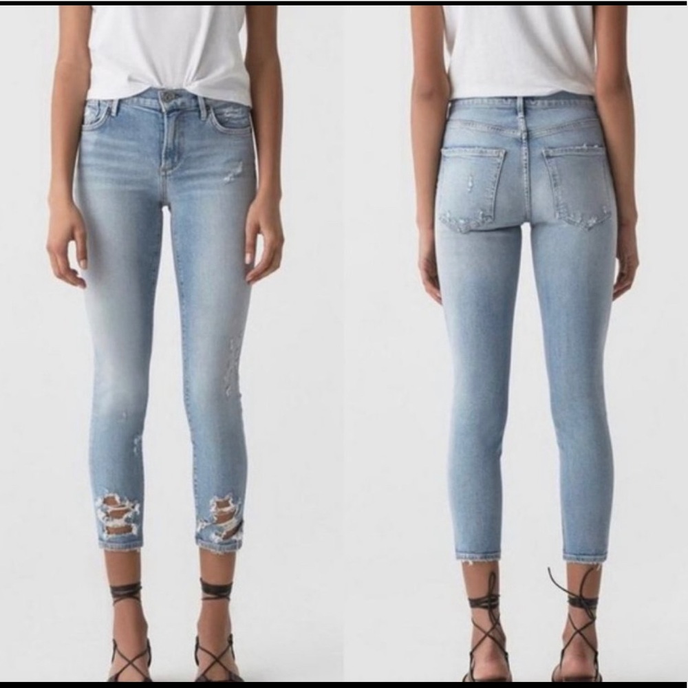Agolde Sophie Cropped Skinny Jeans